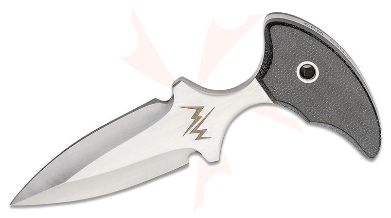 Mercworx Custos Push Dagger 3 inch S30V Double Edge Blade, Micarta Handles, IWB Kydex Sheath