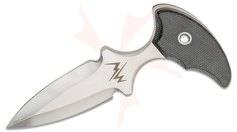 Mercworx Custos Push Dagger 3 inch 154CM Double Edge Blade, Micarta Handles, IWB Kydex Sheath
