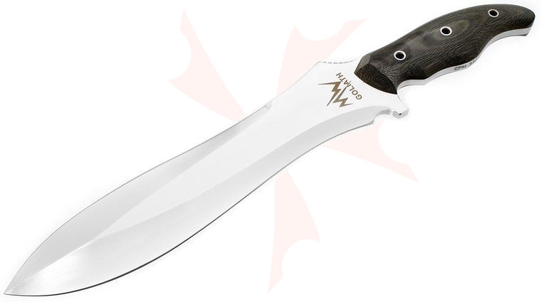 Mercworx Goliath Fixed 9-3/4 inch S30V Blade, Micarta Handle, Kydex Sheath