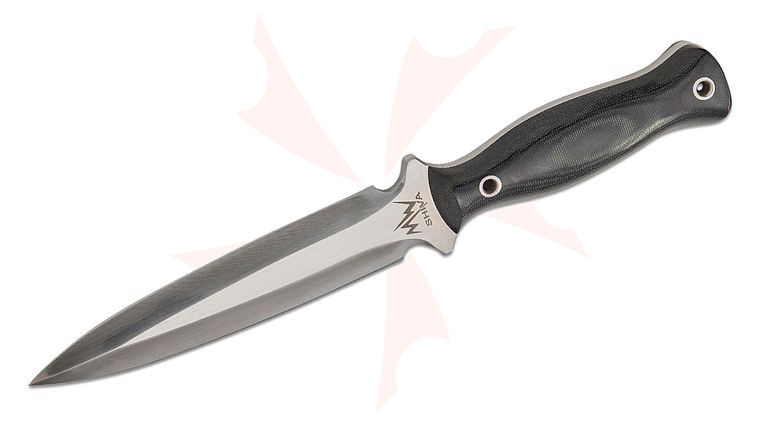 Mercworx SHIVA Combat Dagger 6.5 inch Double Edged S30V Blade, Kydex Sheath