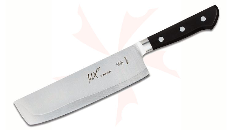 Mercer Cutlery MX3 185mm 7.25 inch Nakiri Knife, Black Delrin Handles
