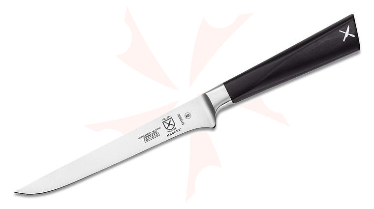 Mercer Cutlery ZuM 6 inch Stiff Boning Knife, Black Delrin Handles