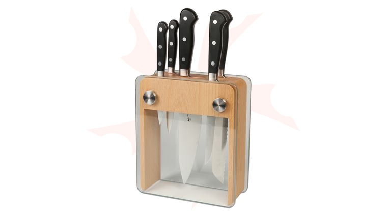 Mercer Cutlery Renaissance Beechwood 6pc Knife Block Set