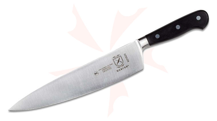 Mercer Cutlery Renaissance 9 inch Chef's Knife, Black Delrin Handles