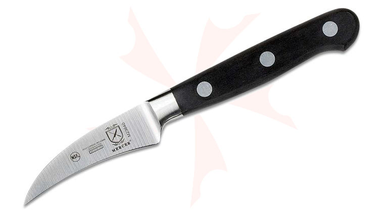 Mercer Cutlery Renaissance 2.5 inch Peeling Knife, Black Delrin Handles