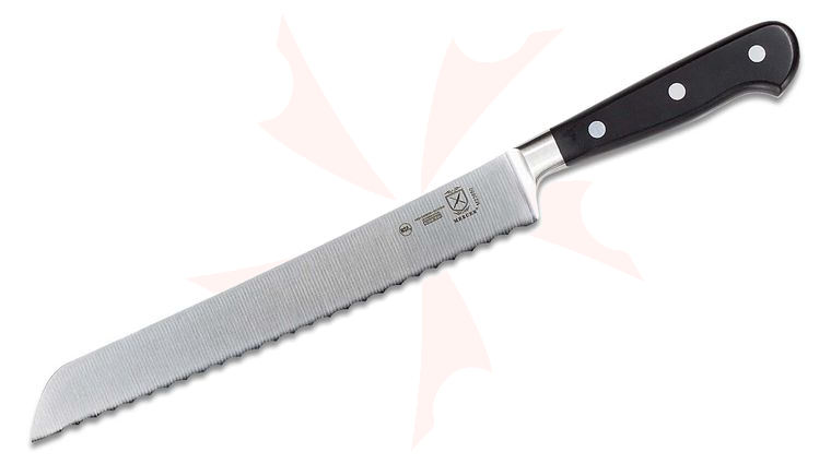 Mercer Cutlery Renaissance 9 inch Bread Knife, Black Delrin Handles