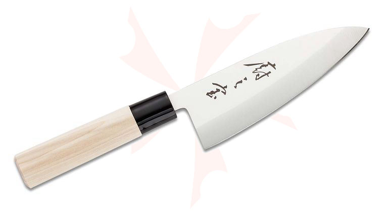 Mercer Cutlery Asian Collection 6 inch Deba Knife, Wood Handle