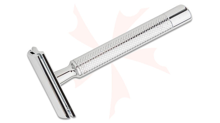 Dovo Primo I Safety Razor, Chrome Plated Zinc Head, Chrome Plated Brass Handle