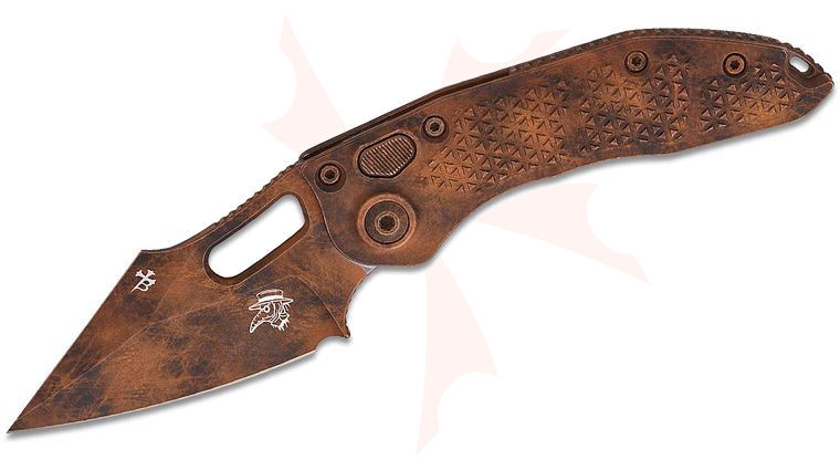 Microtech/Borka Blades 169-1PLOBS Signature Series AUTO Stitch 3.625 inch Bohler M390MK Plague Outbreak Spear Point Plain Blade and Aluminum Handles