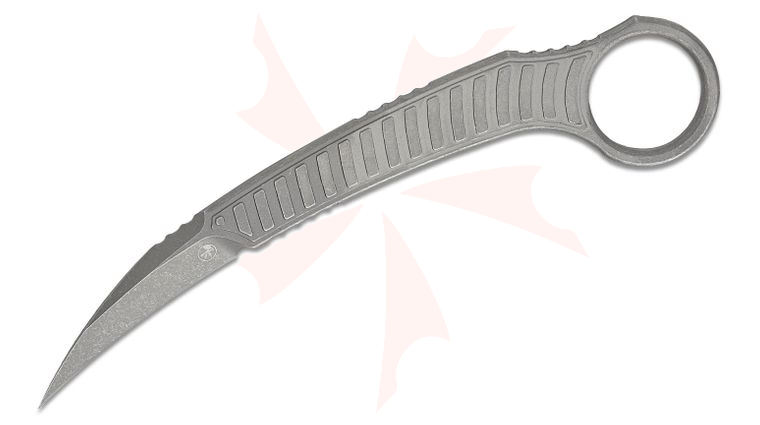 Microtech/Bastinelli Creations 215-10APS Feather Fixed Blade Knife 3 inch D2 Apocalyptic Blade and Handle, Kydex IWB Sheath