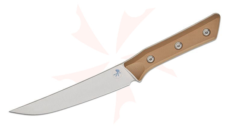 Microtech 3100-10CE Kitchen Boning Knife 6.25 inch M390MK Stonewashed Blade, Coyote Tan G10 Handles