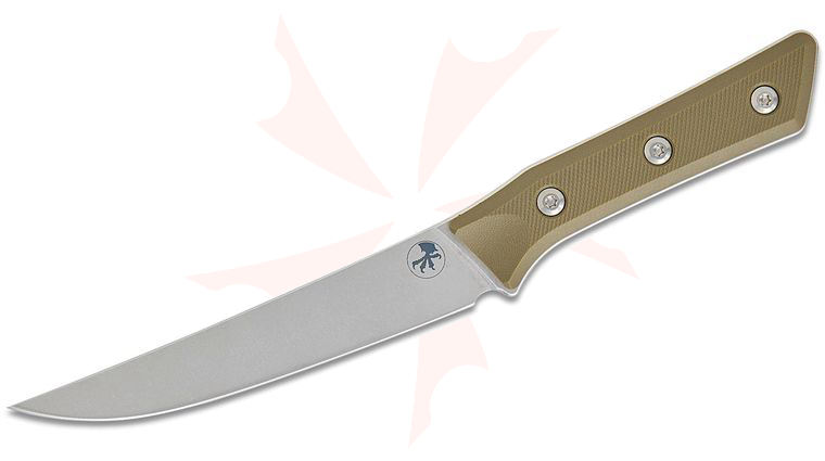 Microtech 3100-10OD Kitchen Boning Knife 6.25 inch M390MK Stonewashed Blade, OD Green G10 Handles