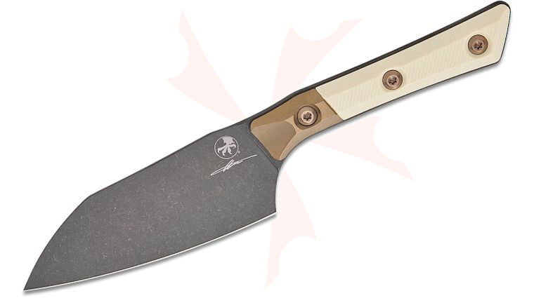 Microtech 3300B-1DLCIVS Signature Series Kitchen Santoku Knife 4.2 ...