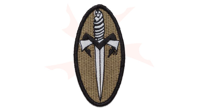 Microtech Marfione Dagger Logo Patch, OD Green