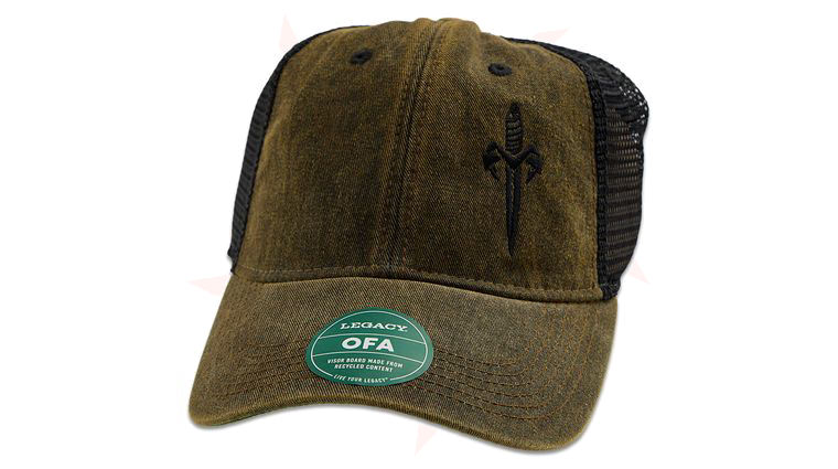 Microtech Marfione Customs Dagger Logo Hat, Moss Legacy