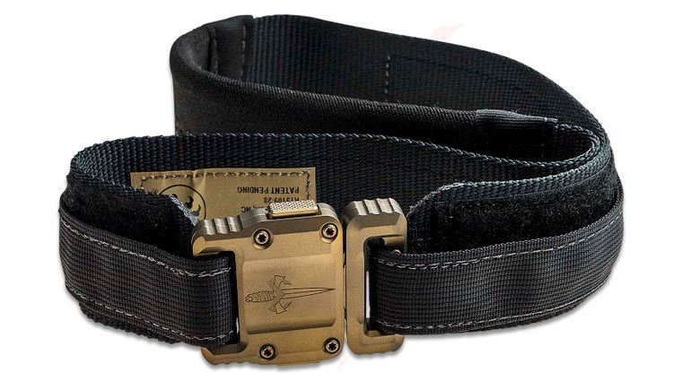 Microtech Knives Tactical Apis Belt - Black Nylon - Titanium Buckle ...