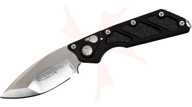 Microtech 154-4 DOC Killswitch Death on Contact AUTO 4 inch Satin Plain Blade, Aluminum Handles