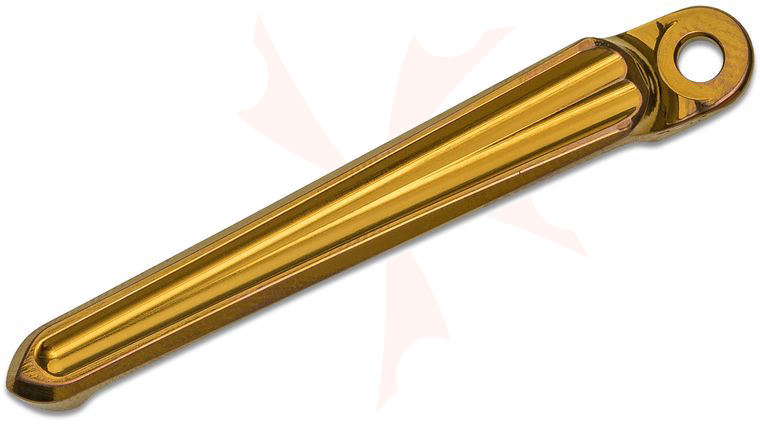 Millit Machined Titanium V2 Clip for Chris Reeve Knives, Mill Pattern 1, Bronze Anodized