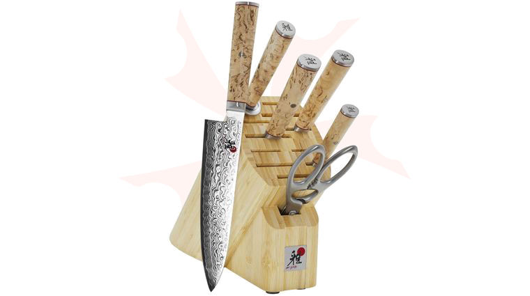 Zwilling J.A. Henckels Miyabi Birchwood SG2 7 Piece Block Set