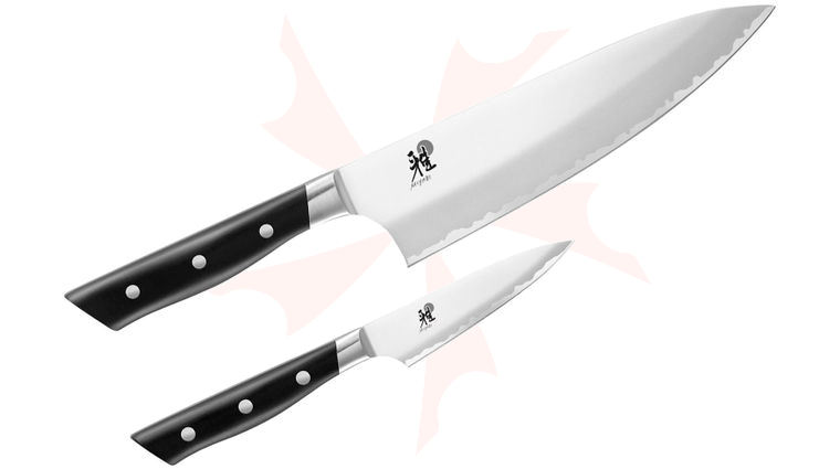 Zwilling J.A. Henckels 1027949 Miyabi 400FC Evolution 2 Piece Kitchen Knife Set, Black POM Handles