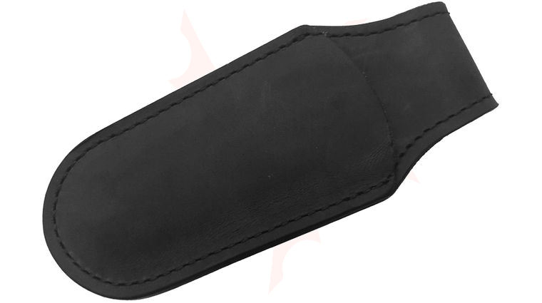 MKM Black Pocket Leather Sheath with Magnetic Closure