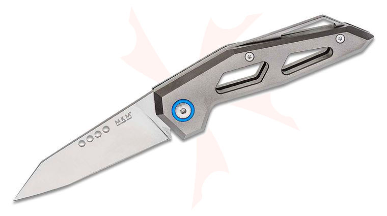 MKM Graciut Edge Slipjoint Folding Knife 2.95 inch M390 Satin Blade, Titanium Handles