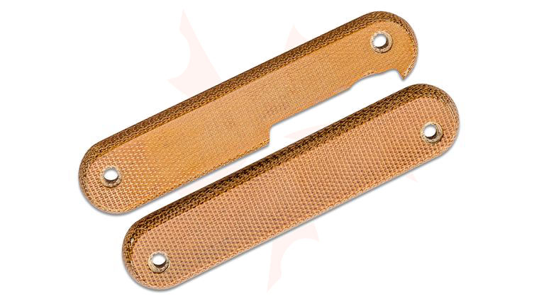 MKM Knives Natural Canvas Micarta Replacement Scales for Malga 6 Multi-Tool