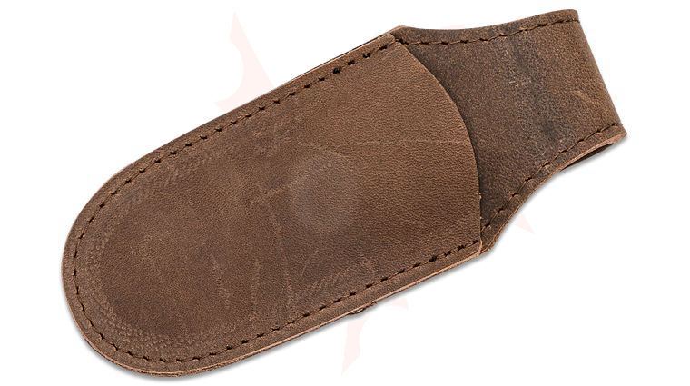MKM Brown Pocket Leather Sheath with Magnetic Closure