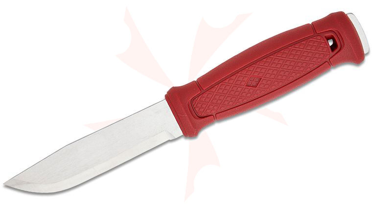 Morakniv Garberg Utility Fixed Blade Knife 4.3 inch Stainless Steel Drop Point Blade, Dala Red Polymer Handle, Red Polymer Sheath