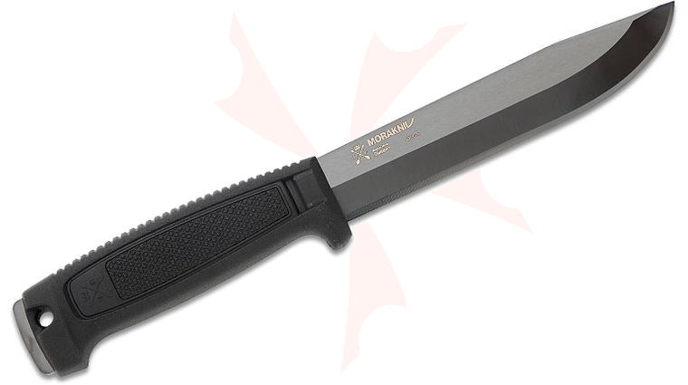 Morakniv Morkret Fixed Blade Knife 6.0 inch Carbon Steel Black DLC Clip Point Blade, Black Polyamide Handle, Polymer Sheath