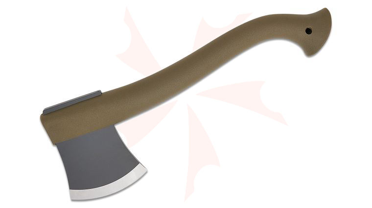 Morakniv Lightweight Hand Axe, 12.75 inch Overall, Military Green Polypropylene Handle, Leather Sheath