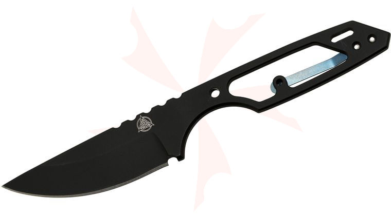 Nemesis NK-14 2-ZERO Neck Knife 2 inch CPM-154 Black Plain Blade, Kydex Sheath