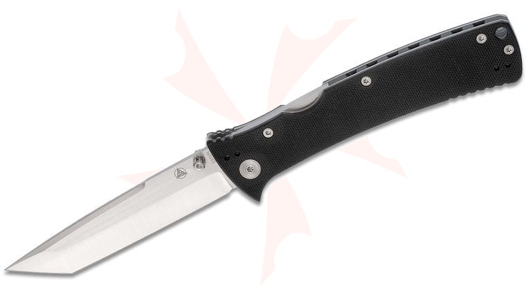 Nemesis Mar Private Reserve MPR-3T Folding Knife 3.63 inch S35VN Satin Tanto Blade, Black G10 Handles