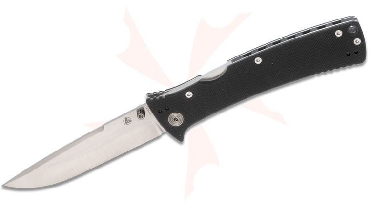 Nemesis Mar Private Reserve MPR-3 Folding Knife 3.63 inch S35VN Satin Drop Point Blade, Black G10 Handles