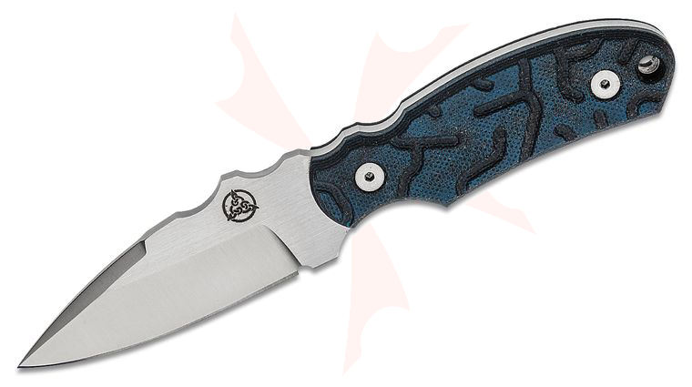 Nemesis NK-6BB Arch Ally Neck Knife 2.625 inch S30V Drop Point Blade, Blue/Black G10 Handles, Kydex Sheath - USA-Made