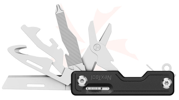 NexTool Multi-Functional Knife, 2.95 inch Closed, Black ABS Handles, Safety Lock