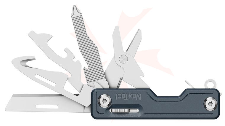 NexTool Multi-Functional Knife, 2.95 inch Closed, Blue ABS Handles, Safety Lock