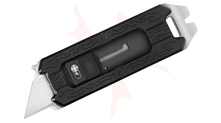 NexTool Explorer E20 Utility Knife, 4.11 inch Closed, Replaceable SK5 Blades, Black Aluminum Handles