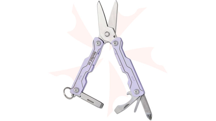 NexTool Micro Sailor Scissors S0 2.4 inch Closed, Lilac Stainless Steel Handles