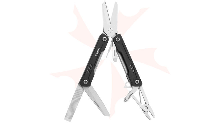 NexTool Mini Sailor S10S Scissors 2.63 inch Closed, Matte Black Aluminum Handles