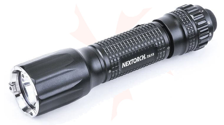 NexTORCH TA15 V2.0 Compact Tactical LED Flashlight, Black, 700 Lumens