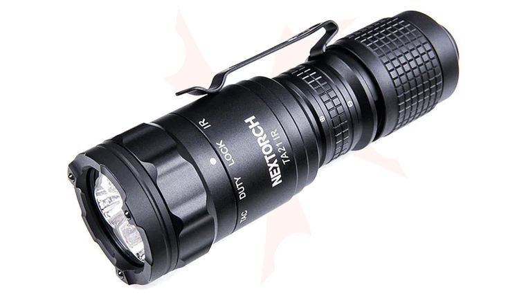 NexTORCH TA21 IR Rechargeable Compact LED Flashlight, 1300 Lumens