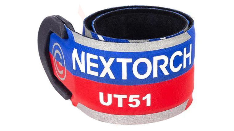 NexTORCH UT51 Rechargeable Red/Blue Flashing Safety Slap Bracelet