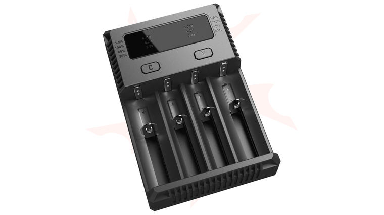 NITECORE Intellicharger i4 Li-ion, Ni-MH and Ni-Cd Battery Charger, 4 Slots, 2016 Edition