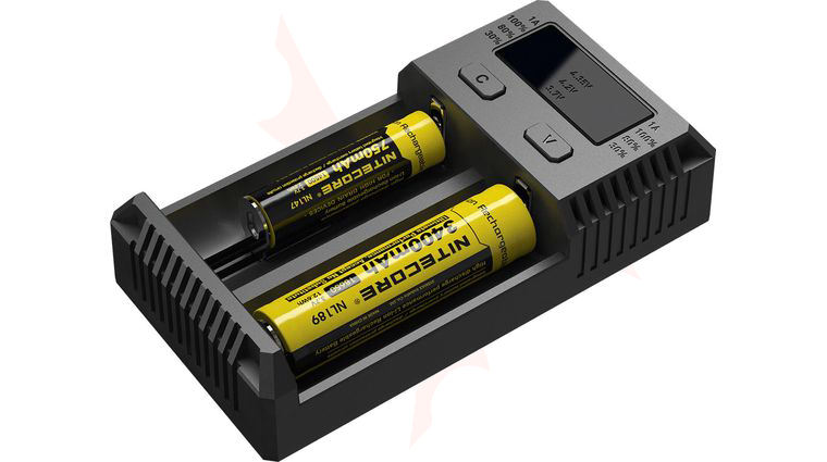 NITECORE i2-2016 Intellicharge Li-ion, Ni-MH and Ni-Cd Battery Charger, 2 Slots
