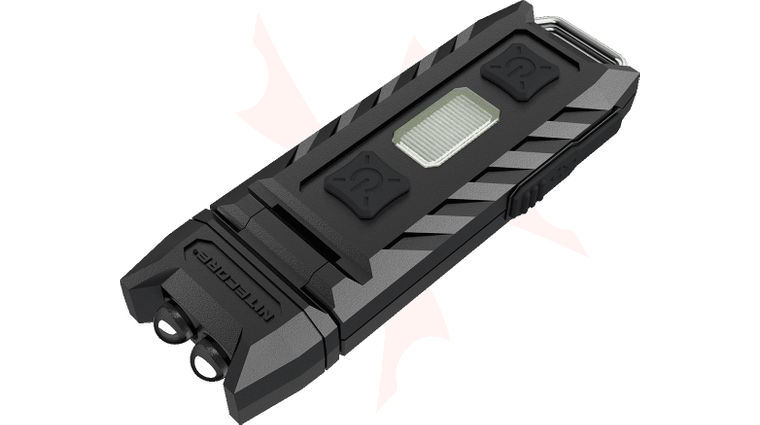 NITECORE Thumb UV Rechargeable Keychain LED Flashlight, Black, 45 Max Lumens