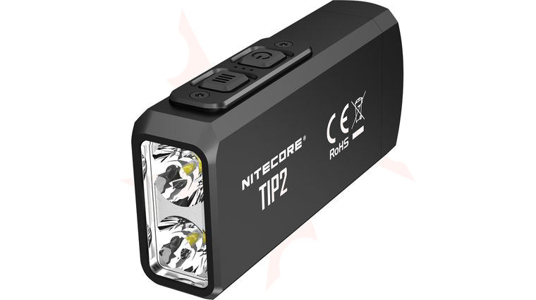 NITECORE T-Series TIP2 Rechargeable Magnetic Keychain LED Flashlight, Black, 720 Max Lumens