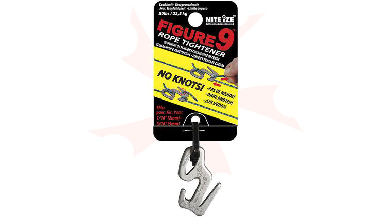 Nite Ize Figure 9 Small Rope Tightener, Silver, Single Pack (F9S-02-09)