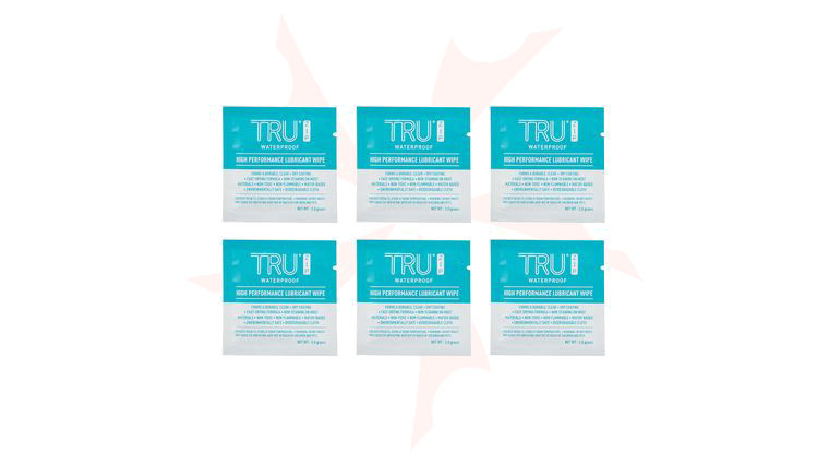Nite Ize TRU Zip High Performance Lubricant Wipes, 6-Pack, Single-Use Packets