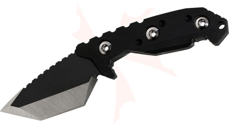 Nocturnal Knives ORB1 Officer Requests Backup Custom Fixed 3.75 inch Black CPM-3V Tanto Blade, G10 Handle, Kydex Sheath